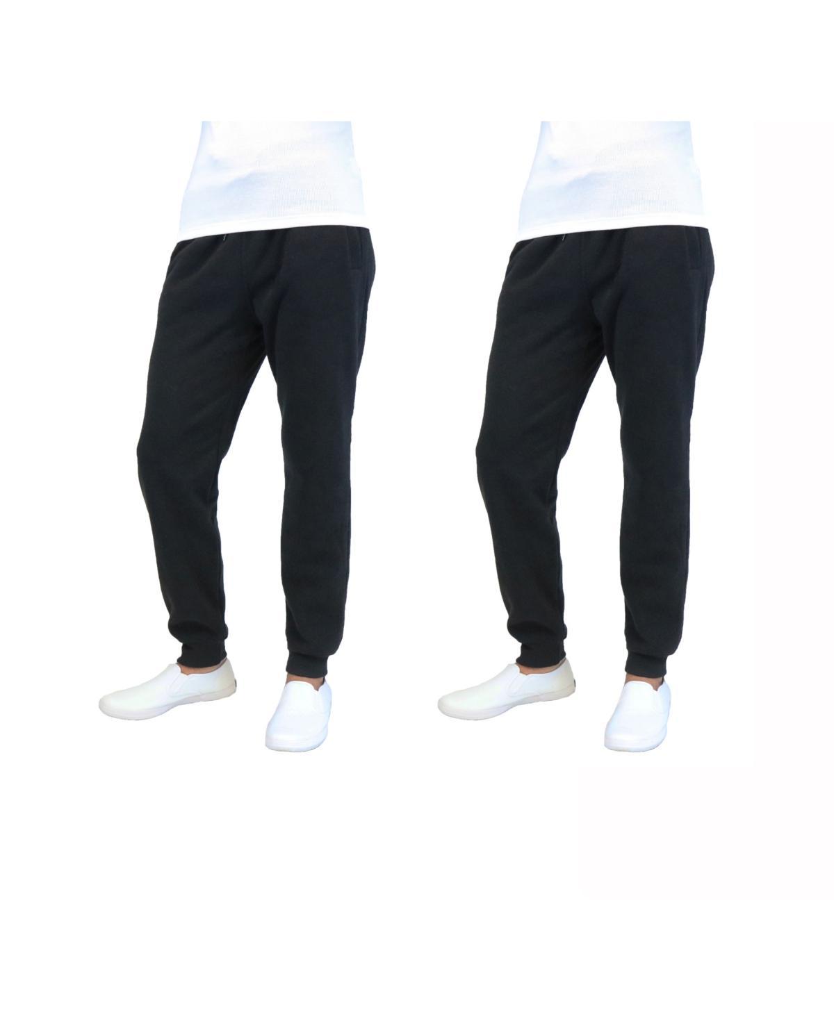 Galaxy By Harvic Mens 2-Packs Slim-Fit Fleece Jogger Sweatpants Product Image