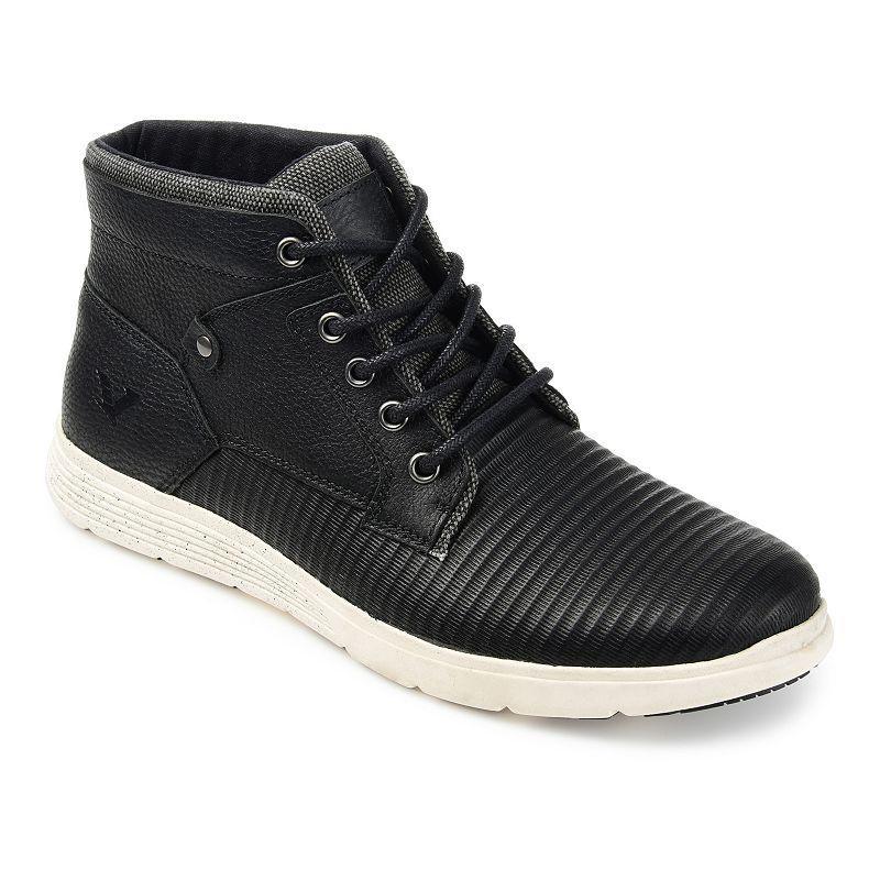 Territory Magnus Mens Leather Ankle Boots Black Product Image