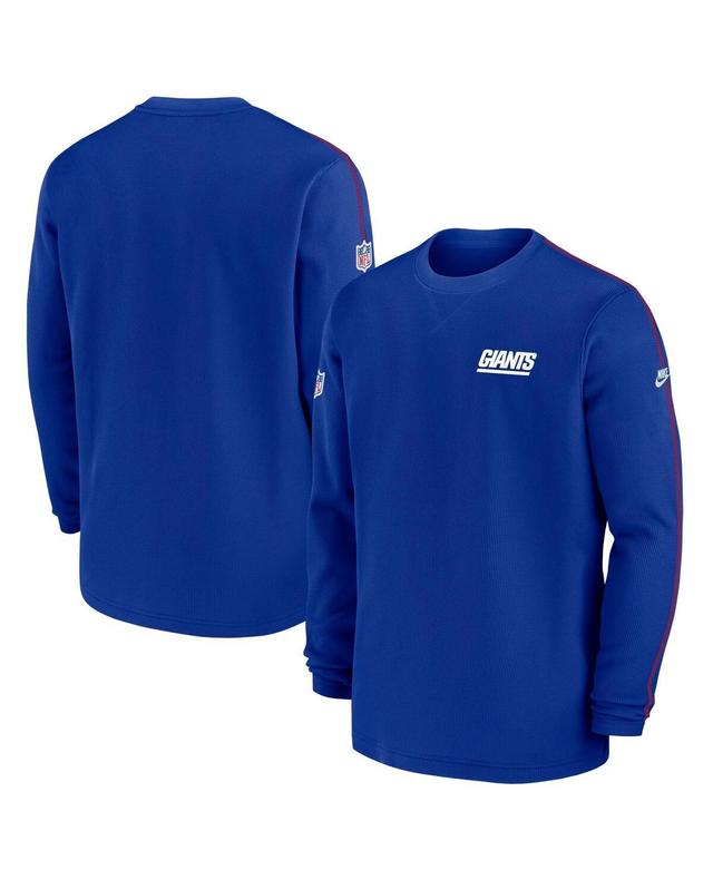 Nike Mens Royal New York Giants Alternate Logo Coach Long Sleeve Top Product Image