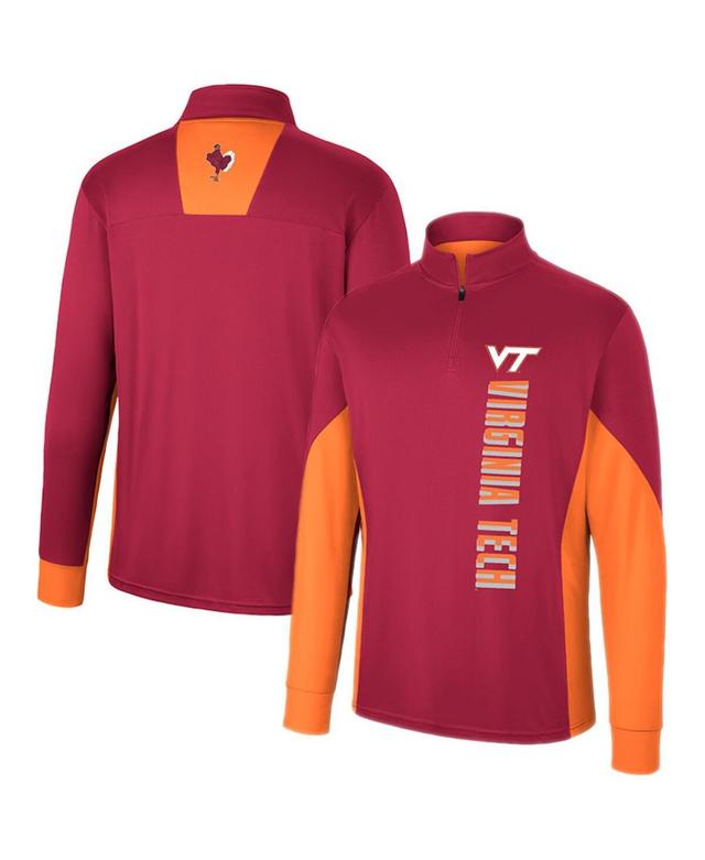 Mens Colosseum Maroon Virginia Tech Hokies Bart Quarter-Zip Windshirt Product Image