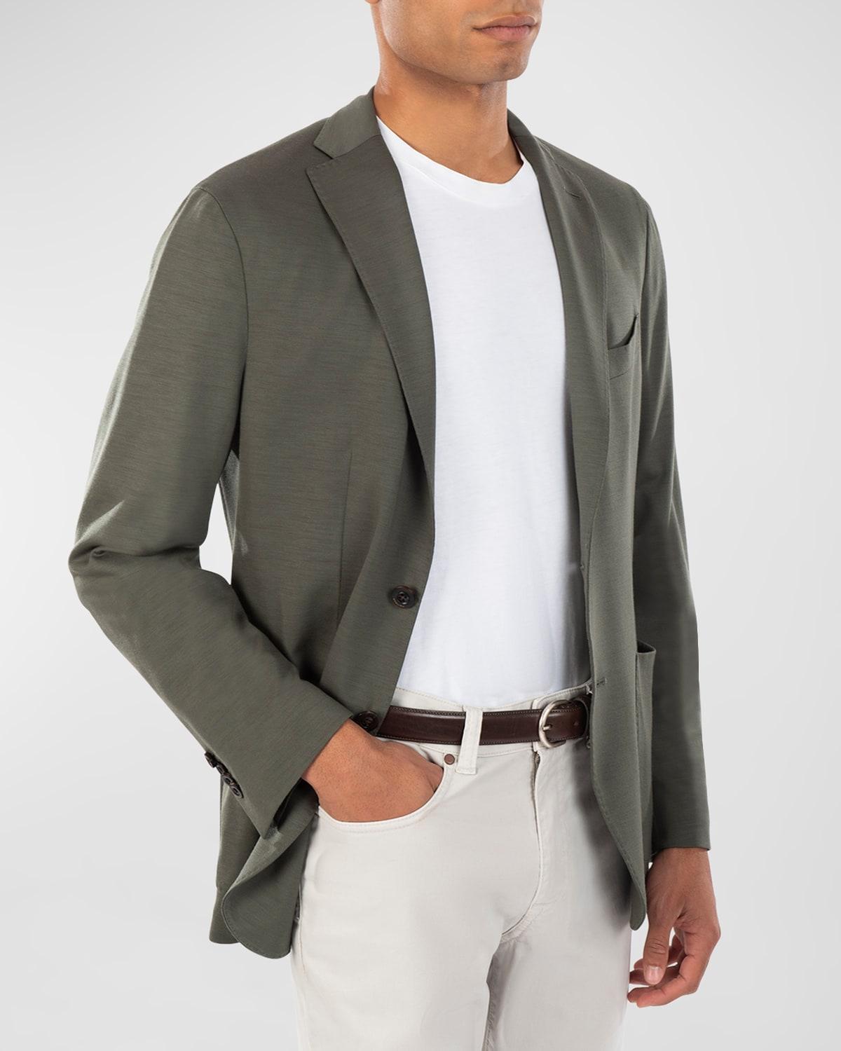 Mens Wool Jersey Blazer Product Image