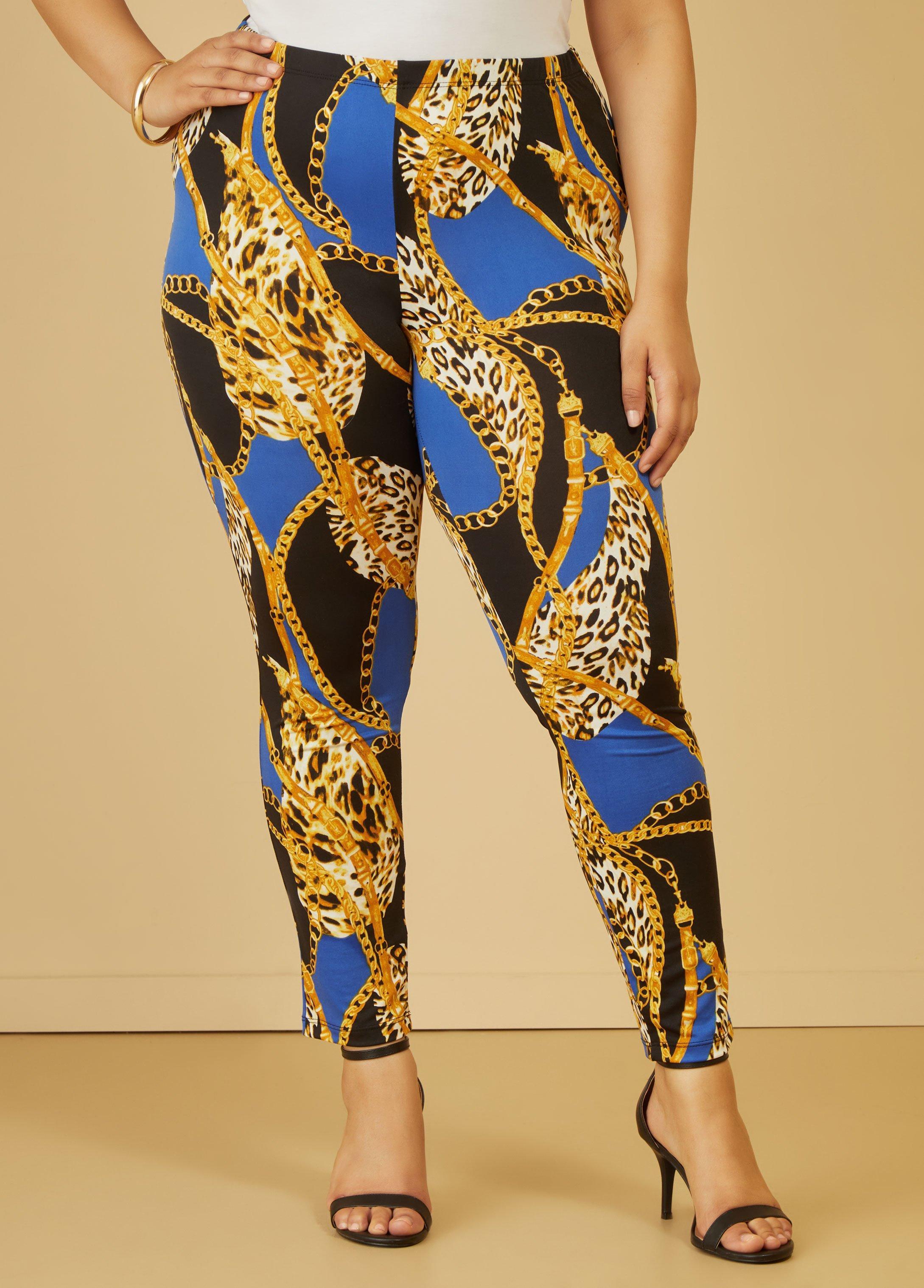 Animal Print High Rise Leggings Product Image