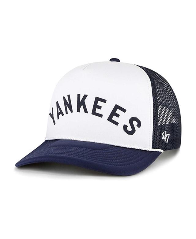 Mens 47 New York Yankees Foam Front Script Trucker Snapback Hat Product Image