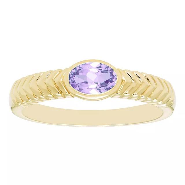 Boston Bay Diamonds 14k Gold Over Silver Gemstone Ring, Womens Gen Tanzanite Product Image