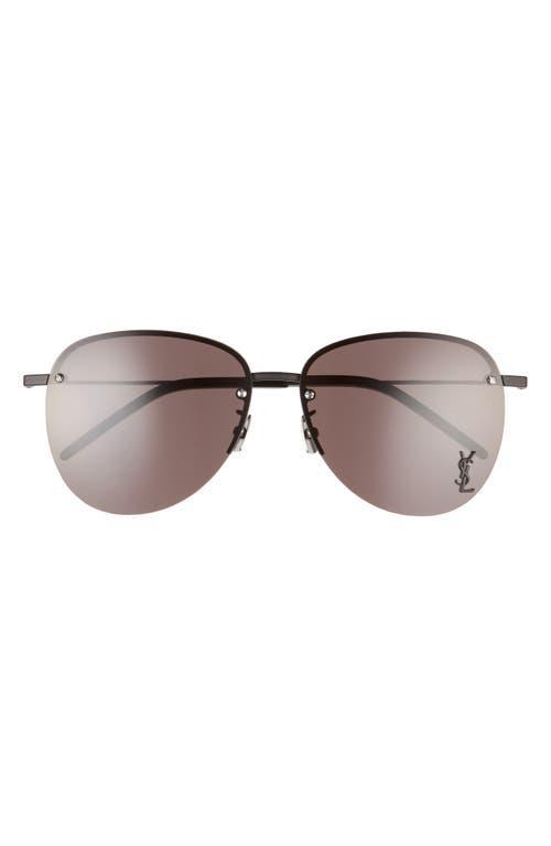 Saint Laurent 61mm Aviator Sunglasses Product Image