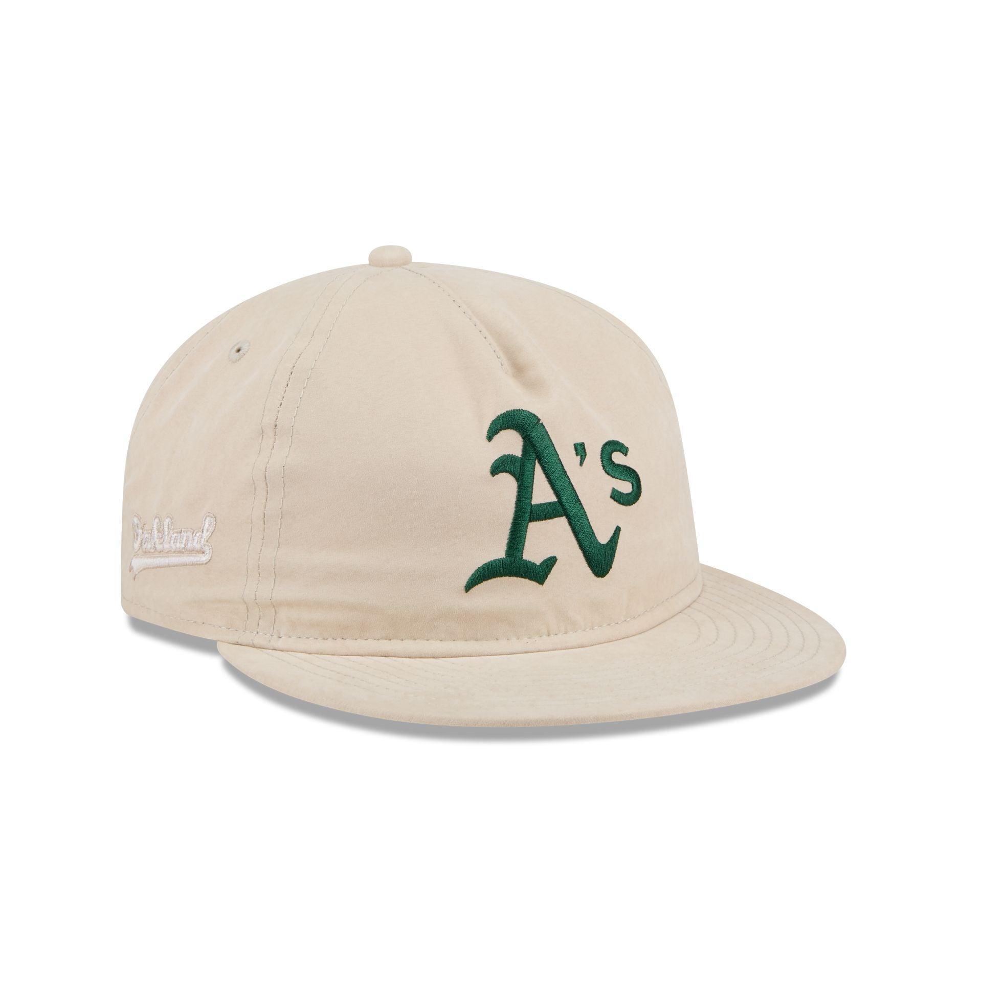 Oakland Athletics Brushed Nylon Retro Crown 9FIFTY Adjustable Hat Male Product Image