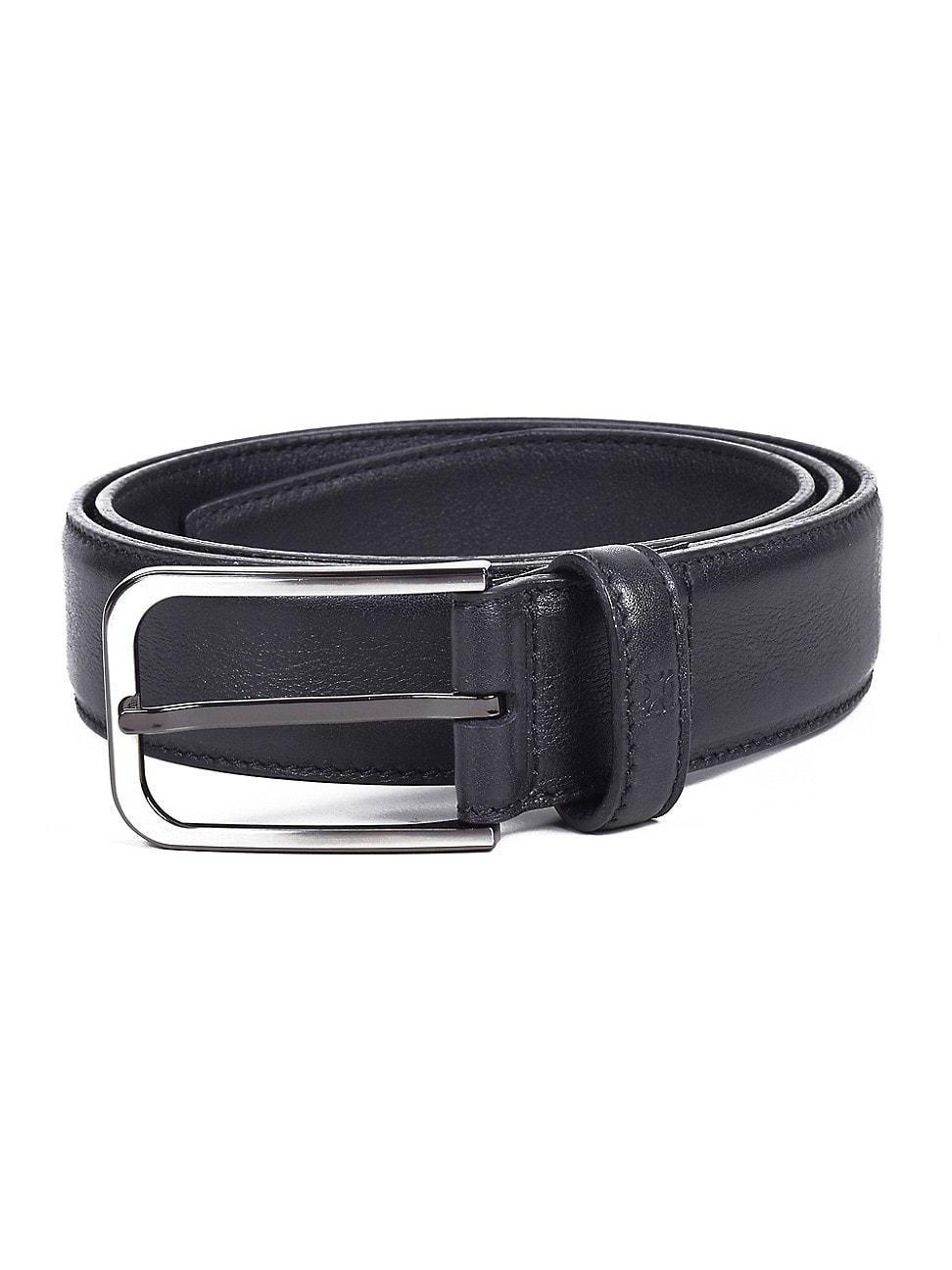 Mens Leather Buckle Belt Product Image