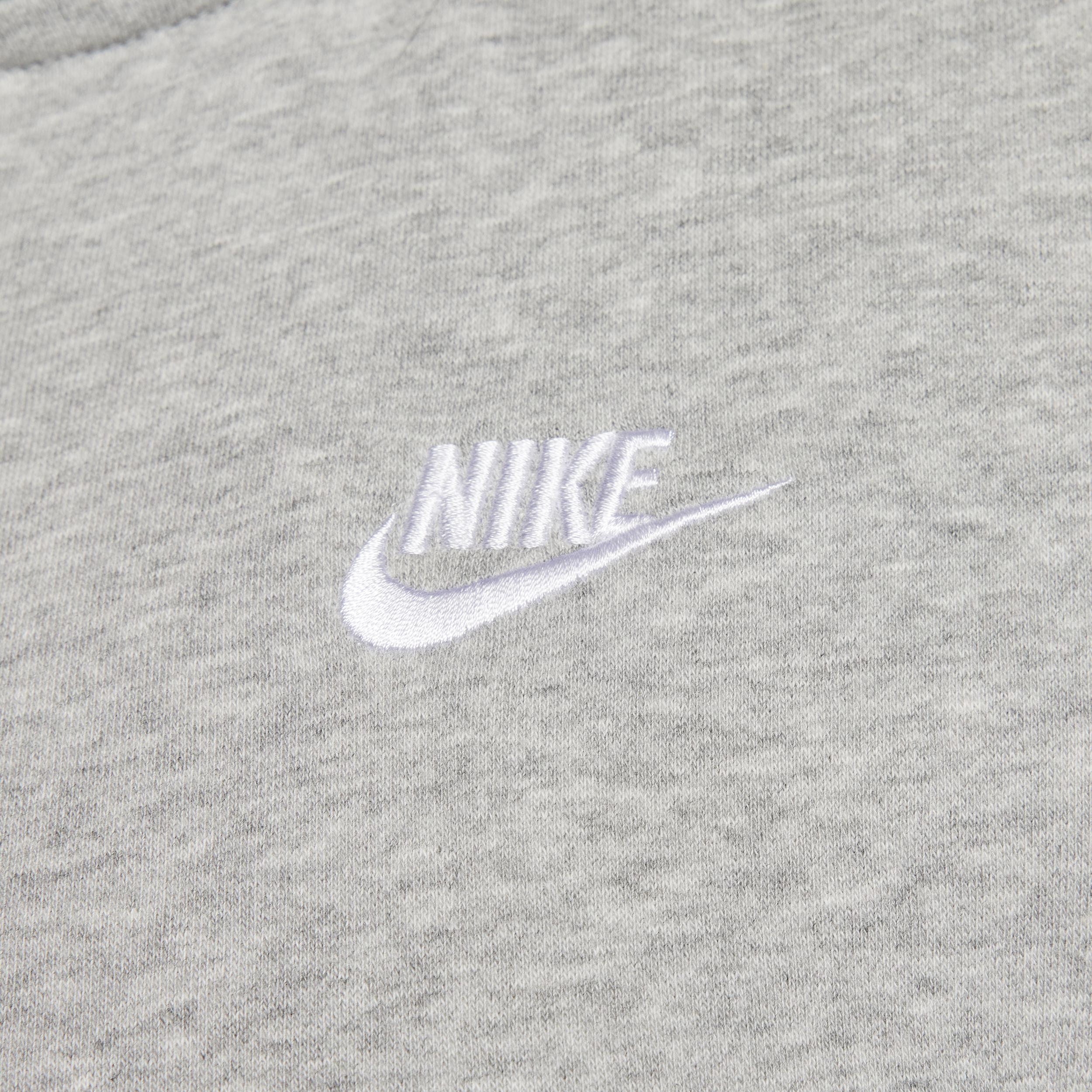 Plus Size Nike Sportswear Club Fleece Half-Zip Pullover, Womens Grey Product Image