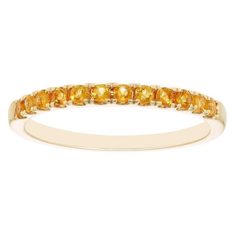 Boston Bay Diamonds 10k Gold Gemstone Stacking Ring, Womens Citrine Product Image