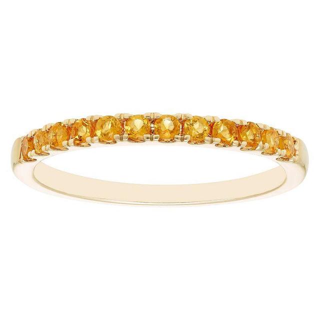 Boston Bay Diamonds 10k Gold Gemstone Stacking Ring, Womens Citrine Product Image