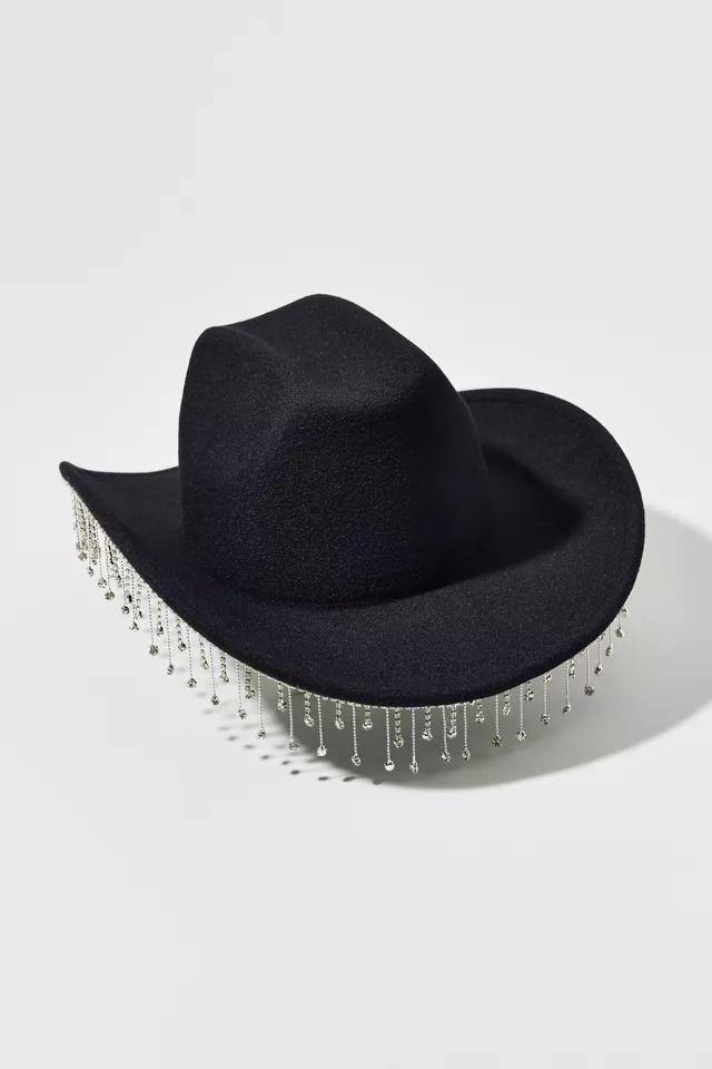 Rhinestone Fringe Cowboy Hat Product Image