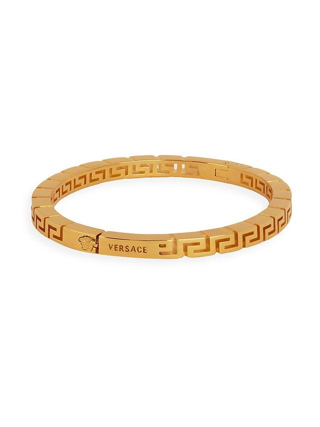 Mens La Greca Goldtone Bracelet Product Image