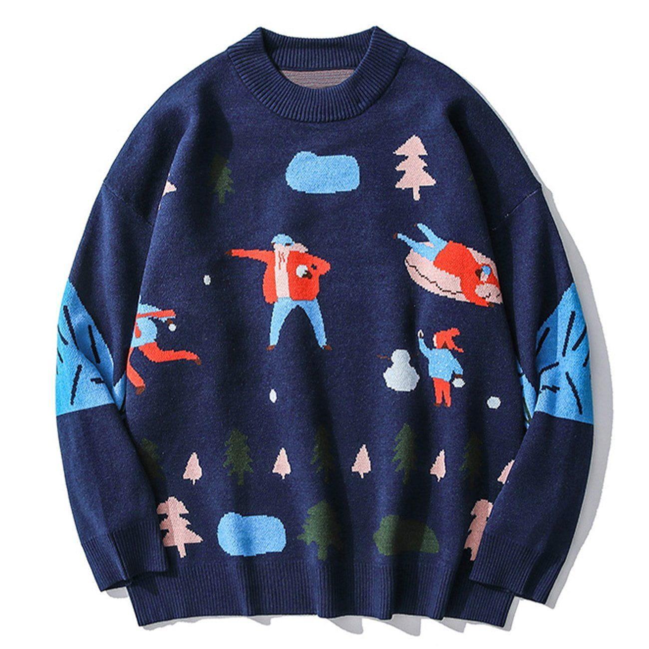 Aelfric Eden Snow Fight Knit Sweater Product Image