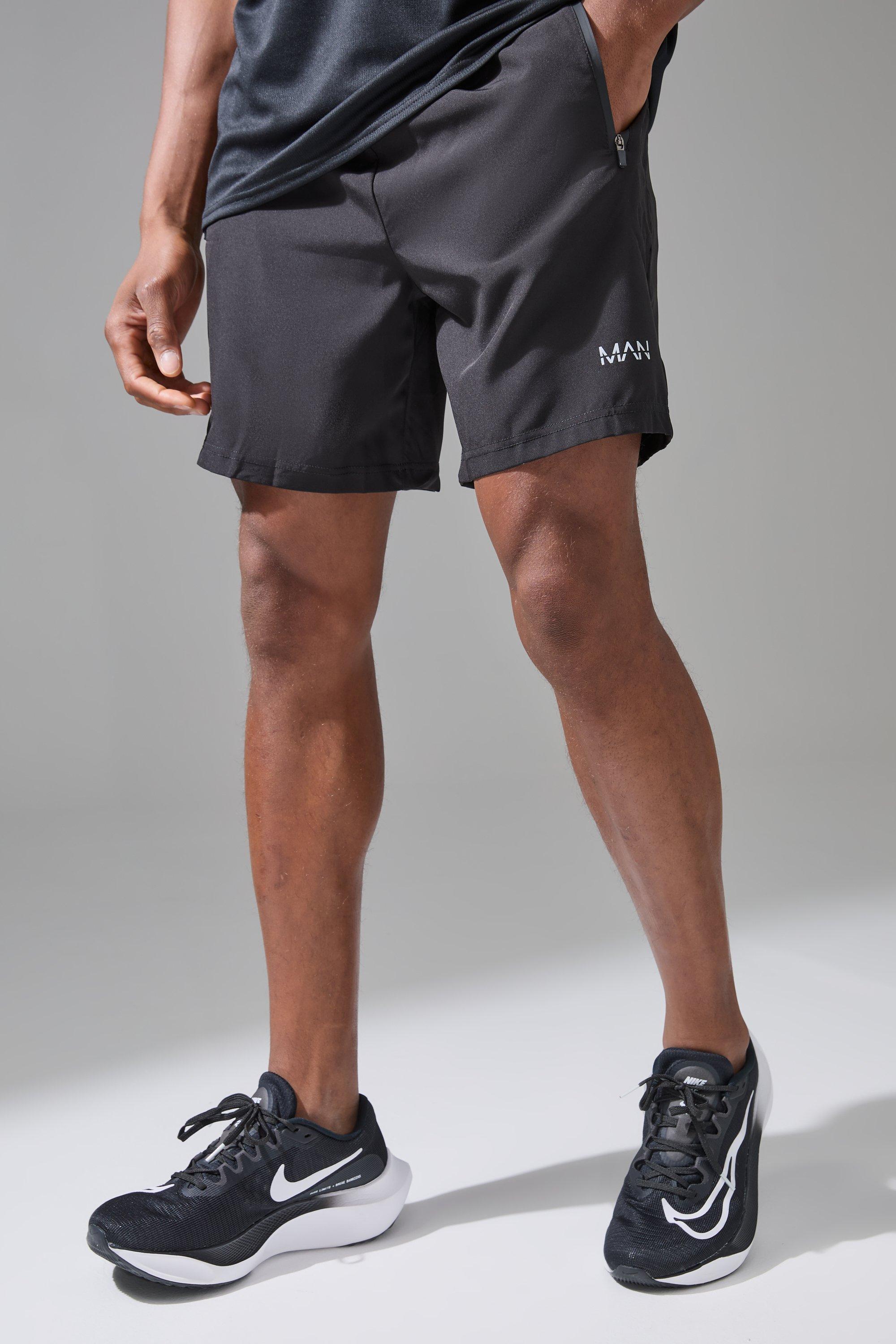 Man Active Stretch Woven Regular Fit 7inch Gym Short | boohooMAN USA Product Image