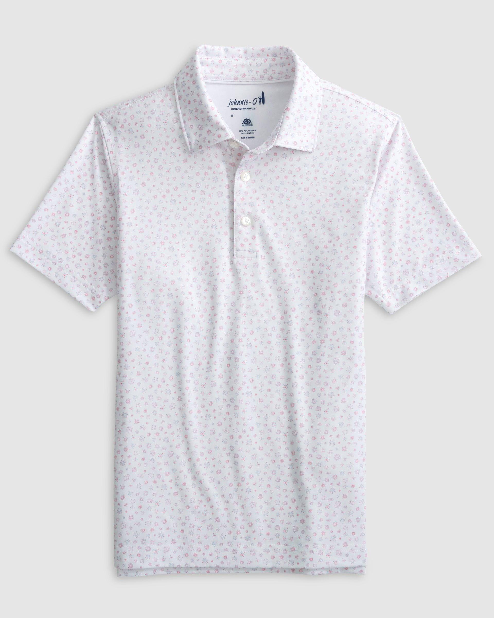 johnnie-O Performance Jersey Jr. Polo - Sparkler Print Product Image