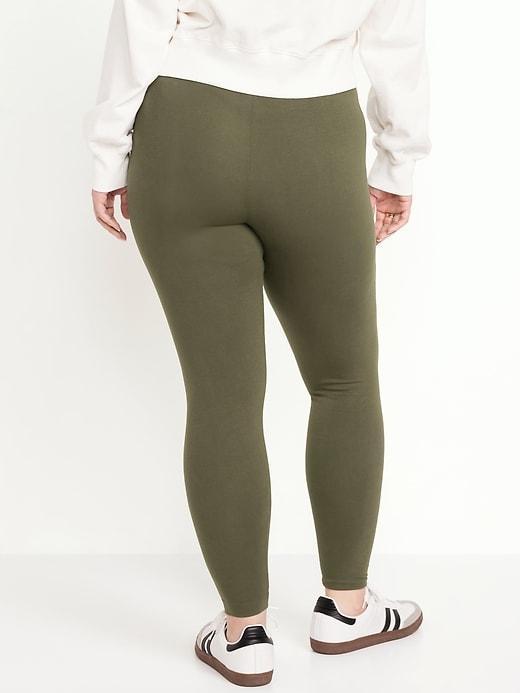 High-Waisted Jersey Ankle Leggings Product Image