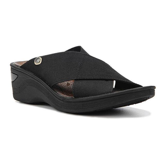 BZees Wide Width Desire Wedge Sandal | Womens | | | Sandals | Slide | Stretch | Wedge Product Image