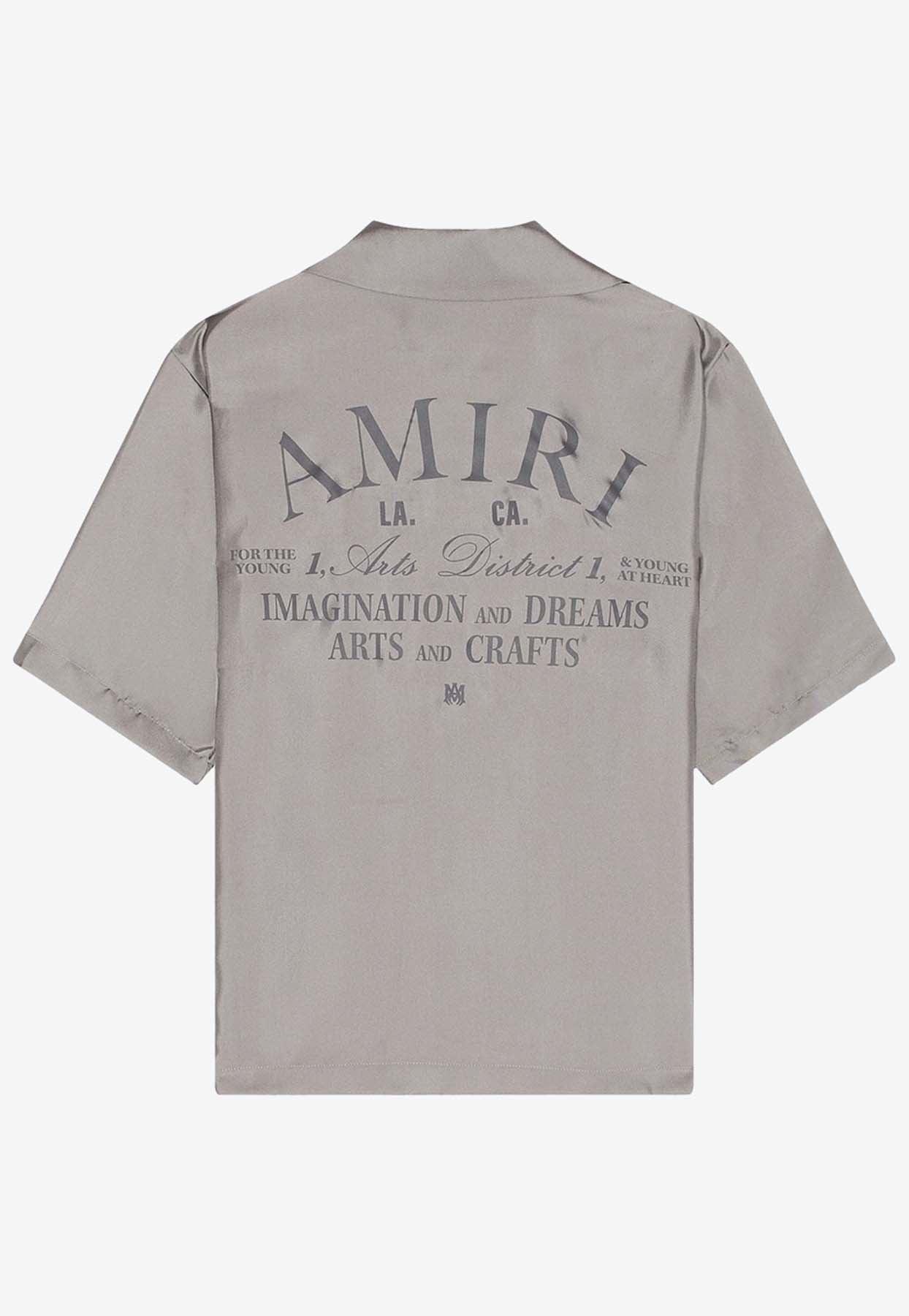 Arts District Silk Shirt In Gray Product Image