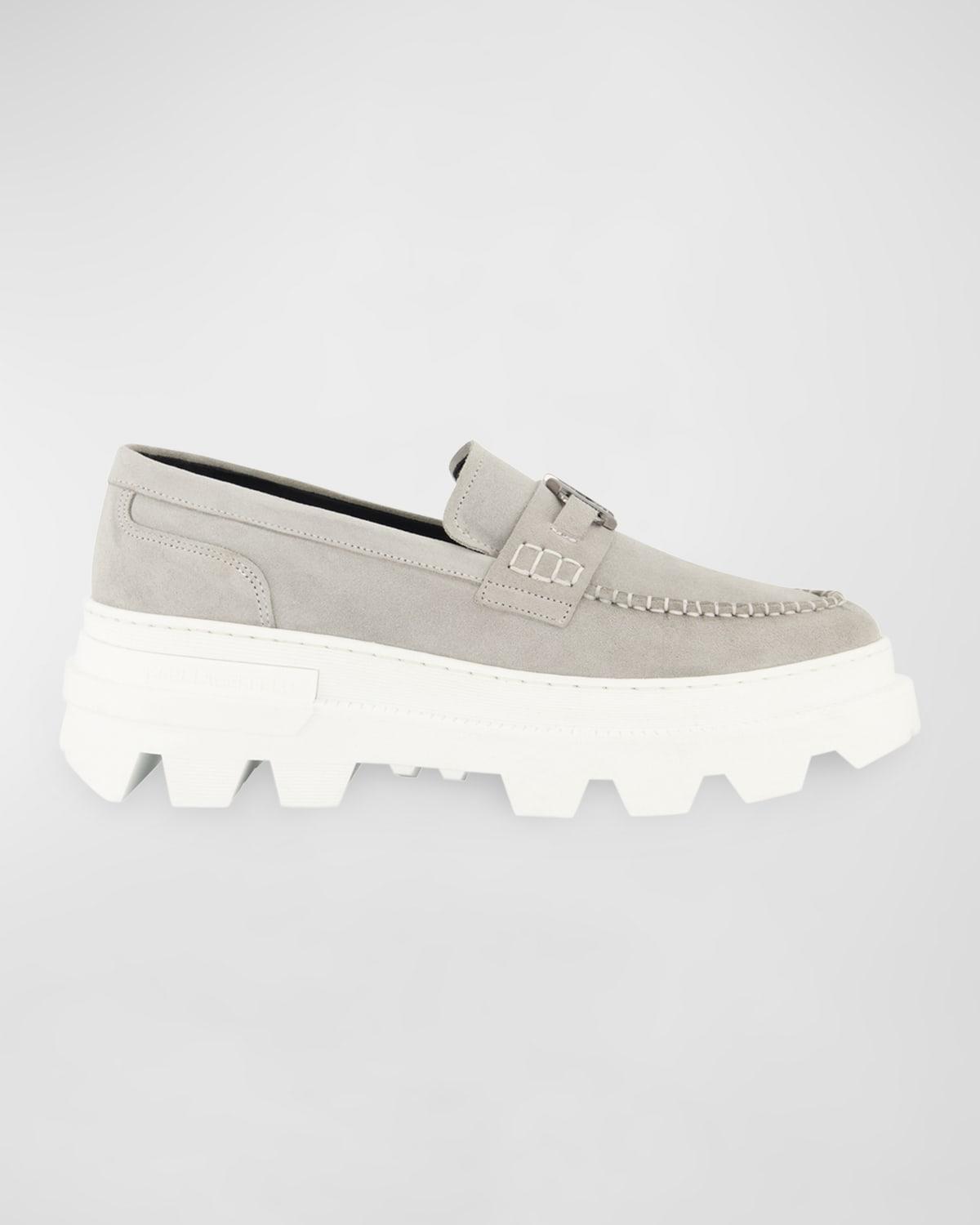 Mens Suede Lug-Sole KL Bit Loafers Product Image