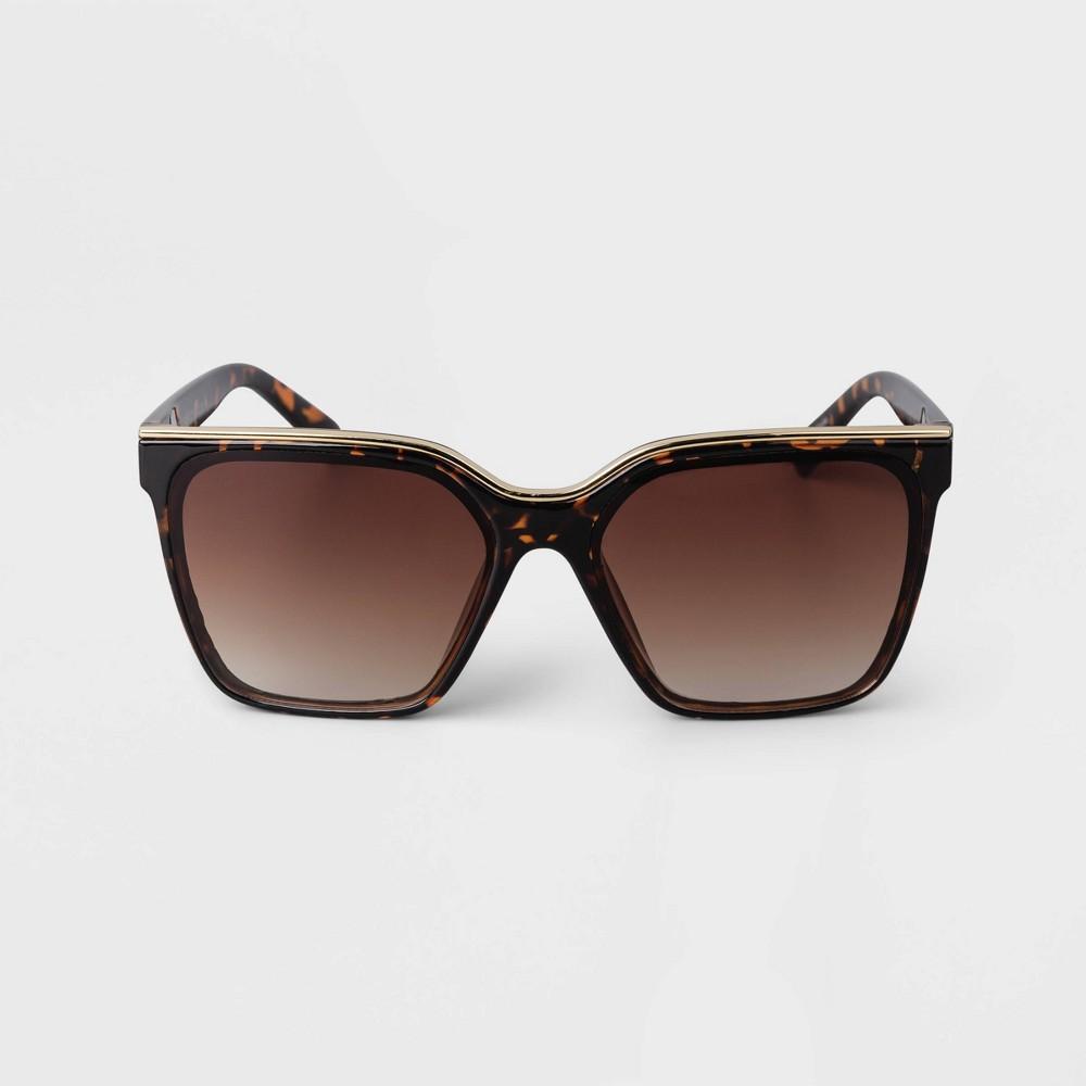 Womens Plastic Square Sunglasses - A New Day Product Image