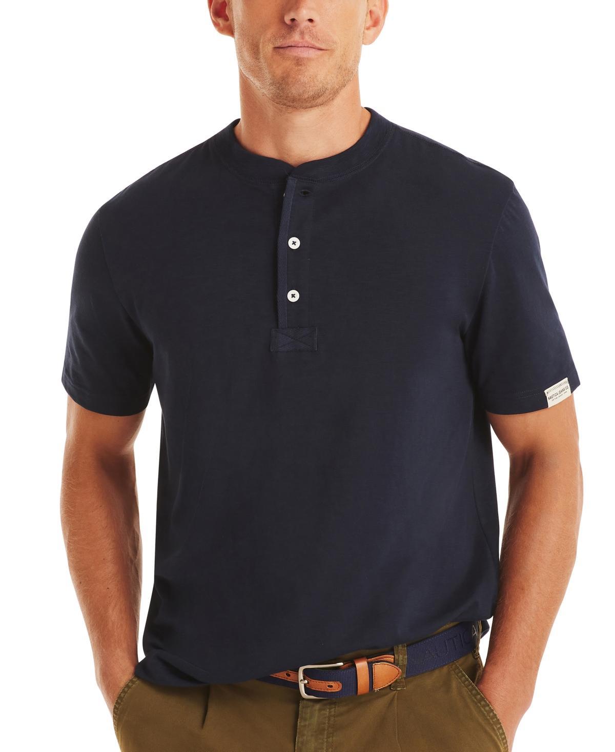 Nautica Mens Classic-Fit Solid Henley Product Image