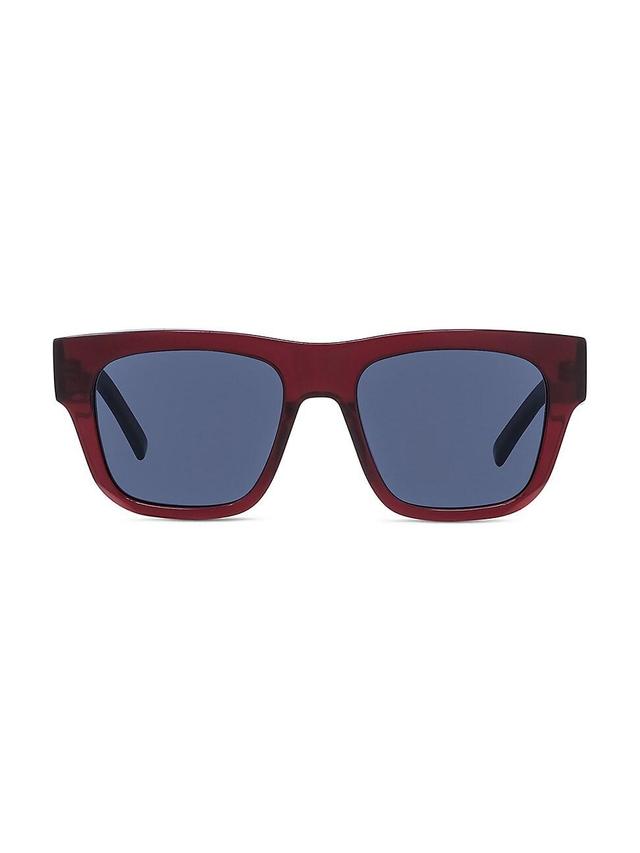 Mens Rectangular 55MM Acetate Sunglasses Product Image