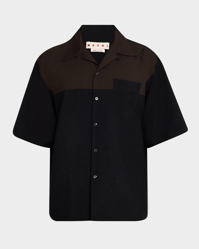 Men's Bicolor Camp Shirt Product Image