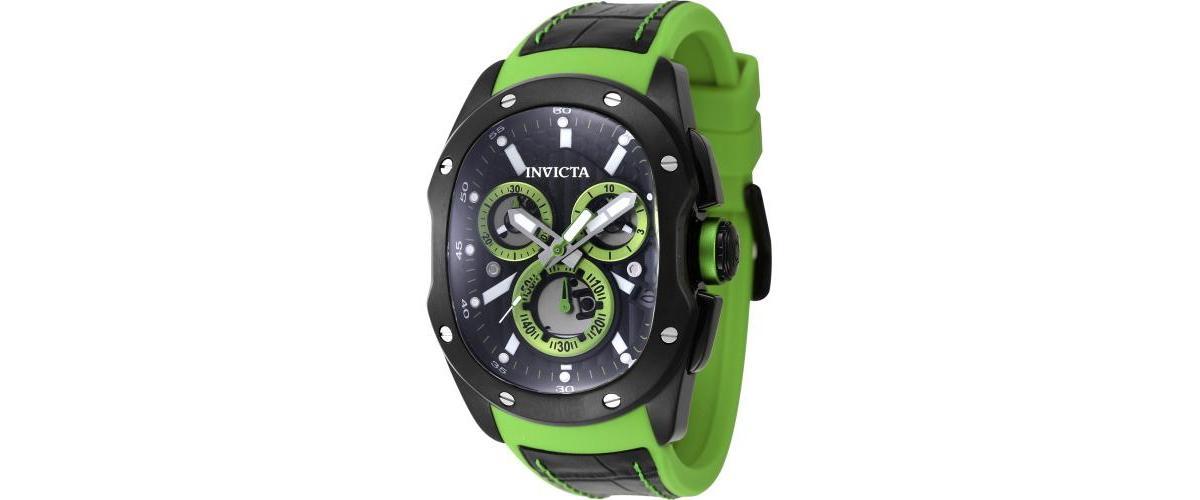 Invicta Mens 45437 Lupah Quartz Chronograph Black Dial Watch - Black Product Image