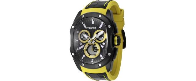 Invicta Mens 45439 Lupah Quartz Chronograph Black Dial Watch - Black Product Image