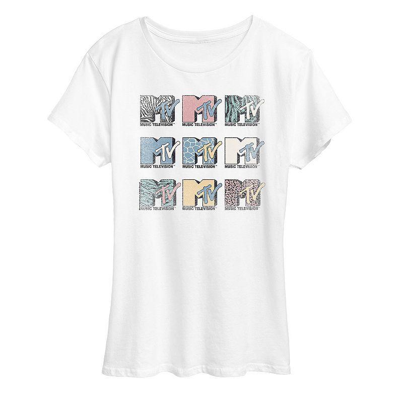 Womens MTV Grid Graphic Tee Product Image