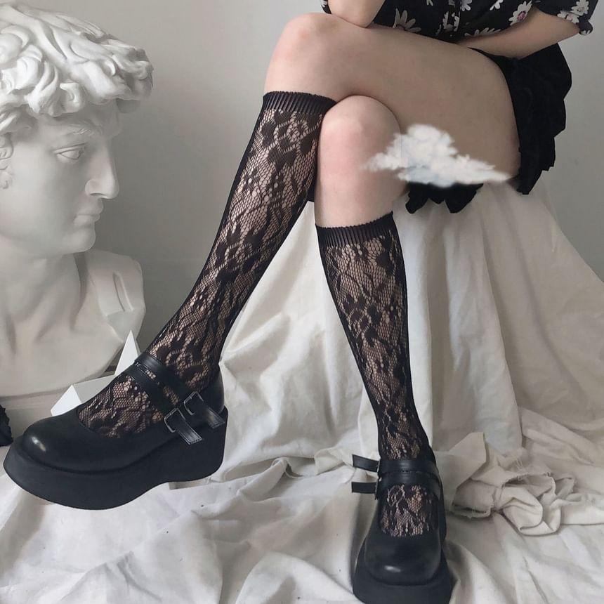 Lace Long Socks Product Image