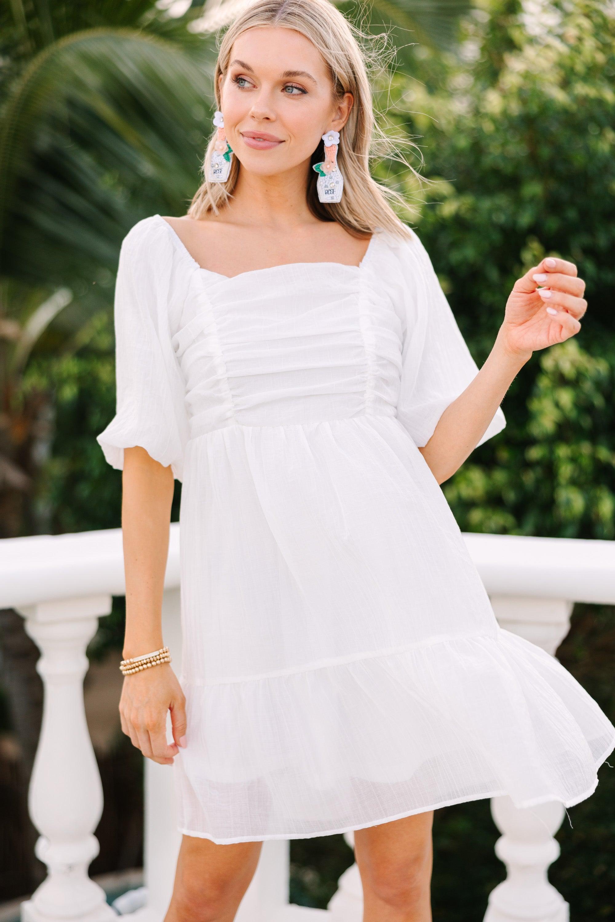 Say I Do White Babydoll Dress Female Product Image