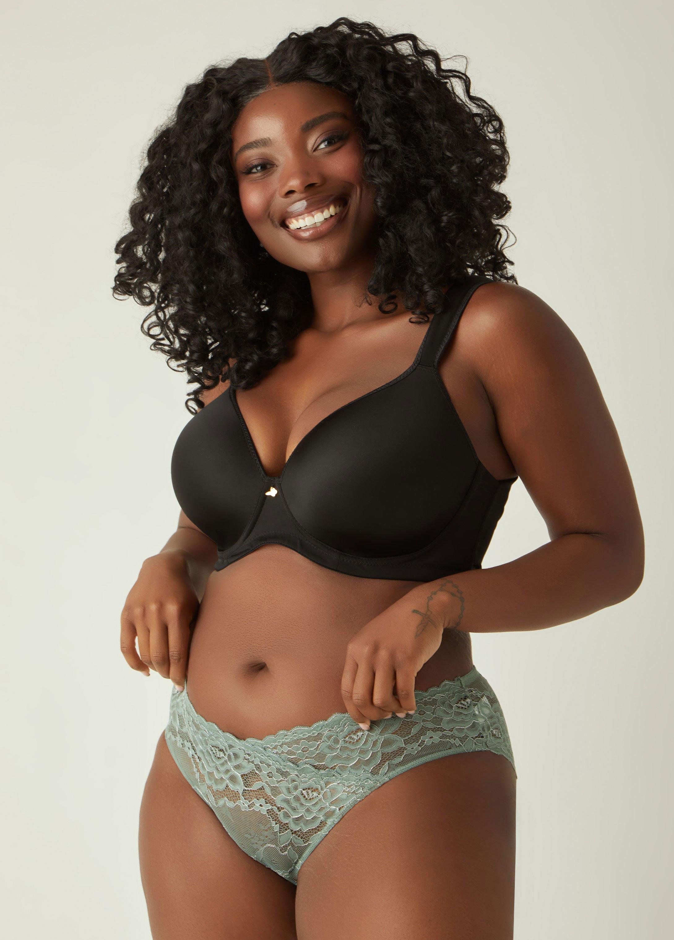 Plus Size Lace Bikini Briefs Ashley Stewart Product Image