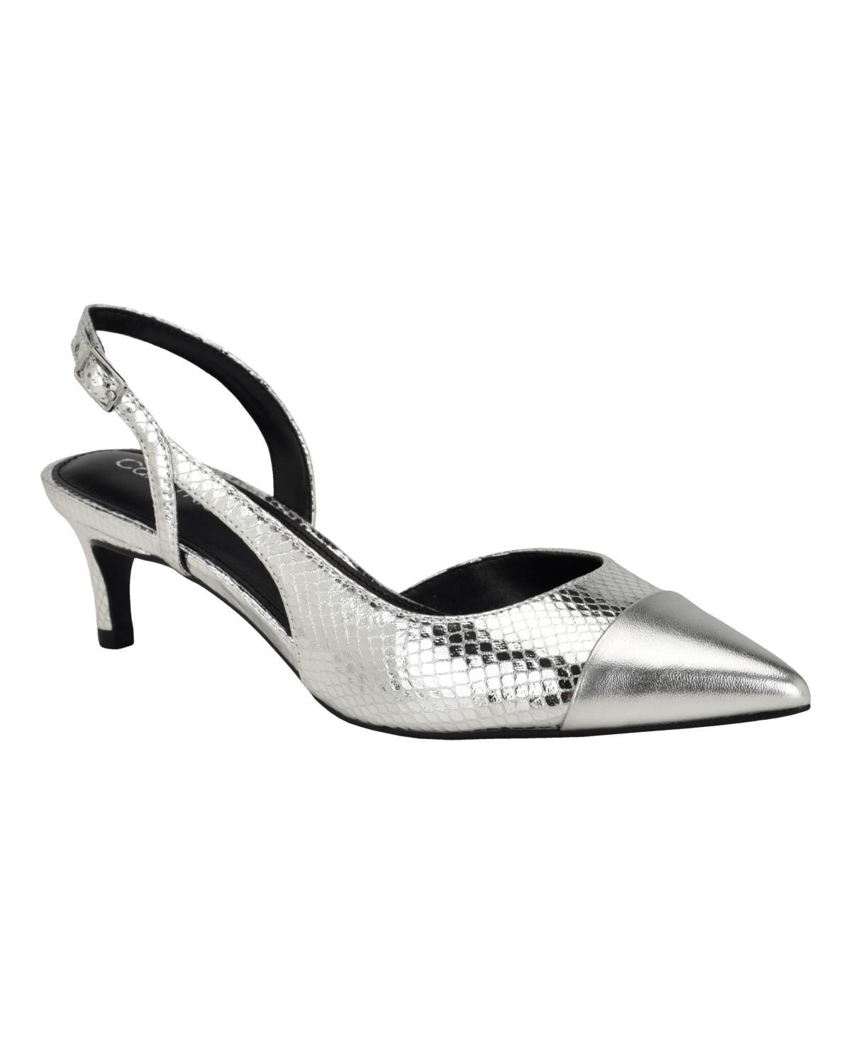 Calvin Klein Womens Dasta Pointy Toe Slingback Dress Pumps Product Image