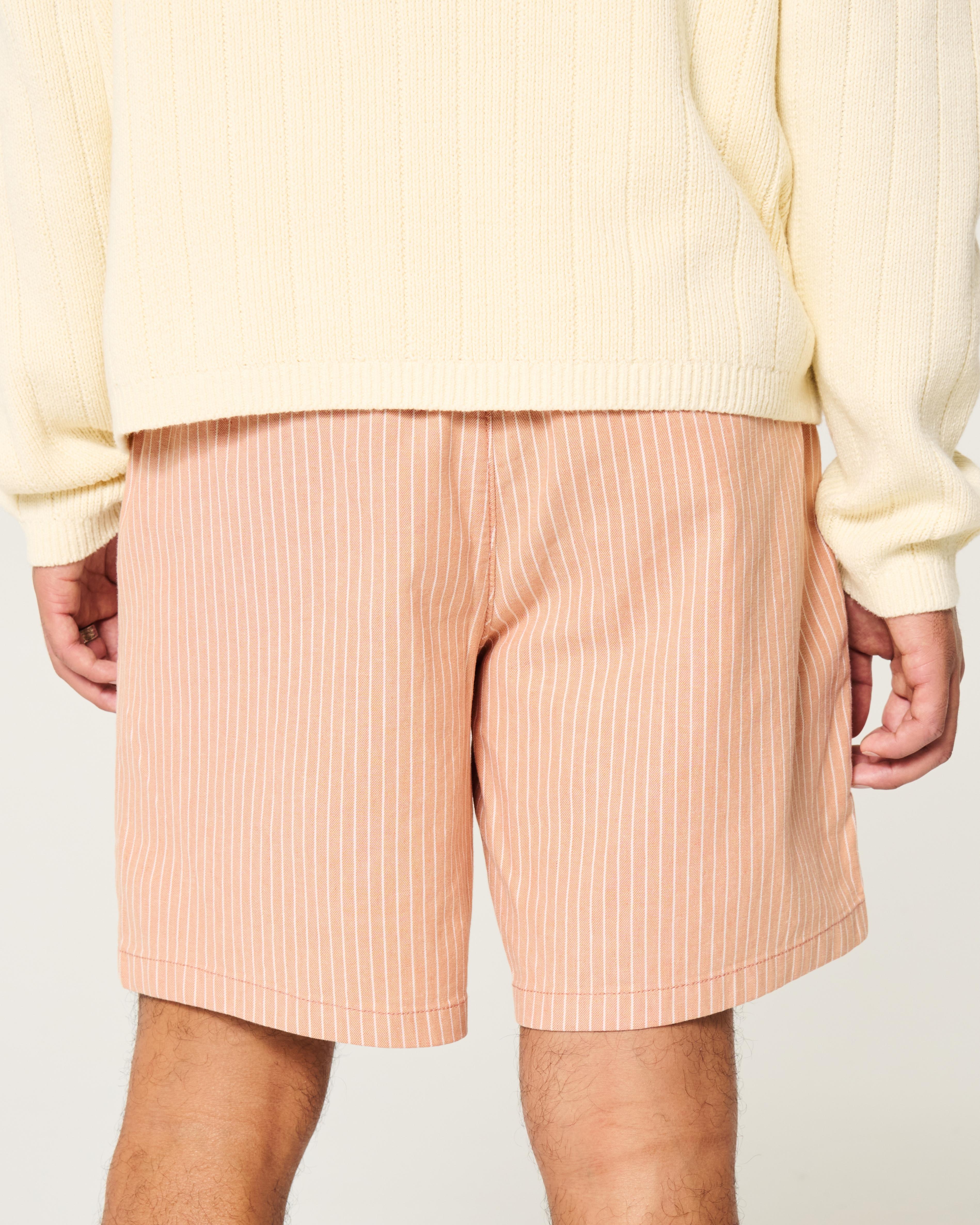 Flex-Waist Linen-Blend Pull-On Shorts 8” Product Image