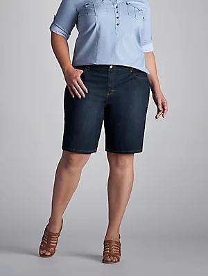 Women’s Relaxed Fit Kathy Bermuda (Plus) | Women's Shorts | Lee® Product Image