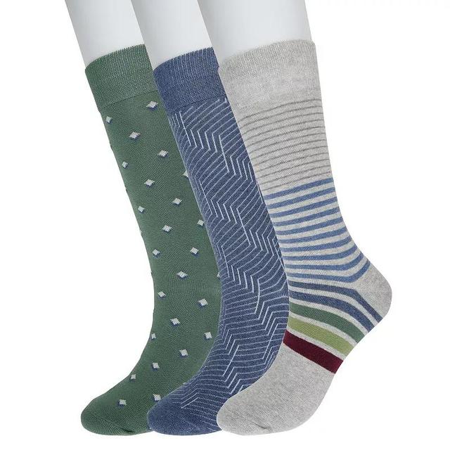 Mens Sonoma Goods For Life 3-pack Patterned Dress Socks Product Image