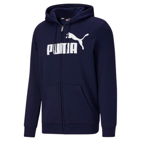 PUMA Essentials Men's Hoodie in Peacoat/White Product Image