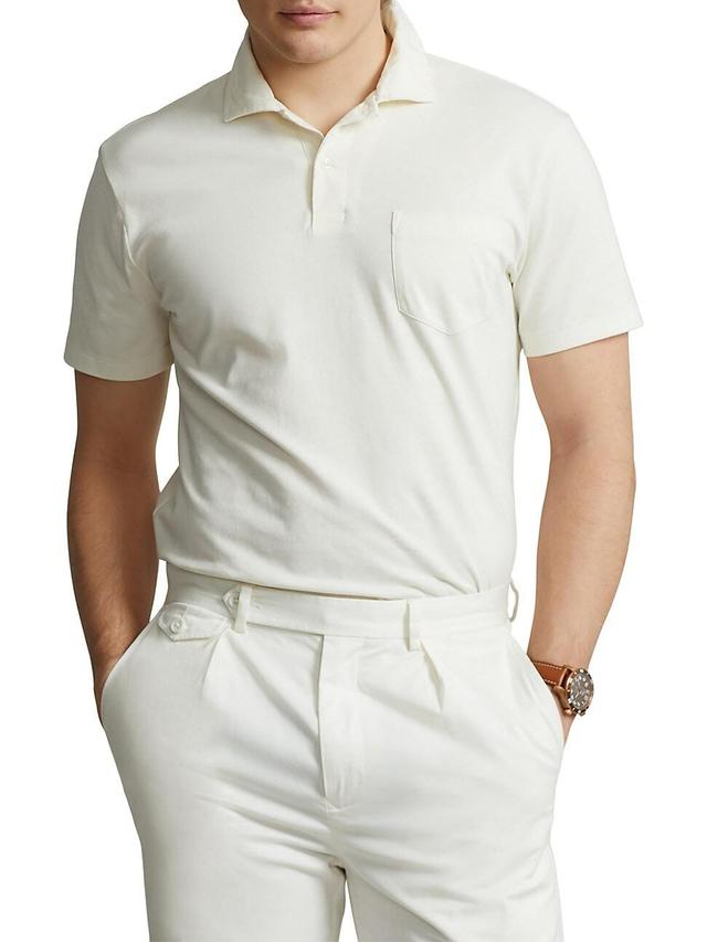 Mens Patch Pocket Jersey Polo Shirt Product Image