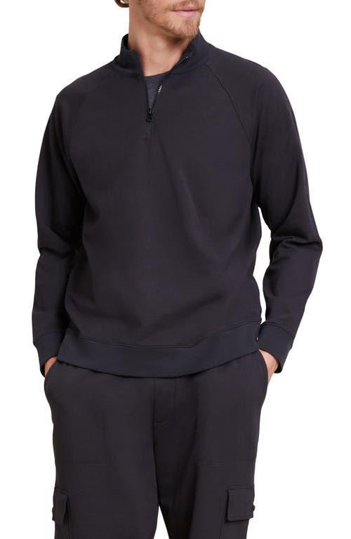 barefoot dreams Malibu Collection Pima Cotton Fleece Half Zip Sweatshirt Product Image