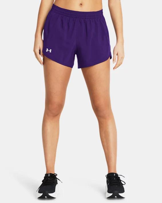 Womens Under Armour Fly-By Shorts Green Green Product Image