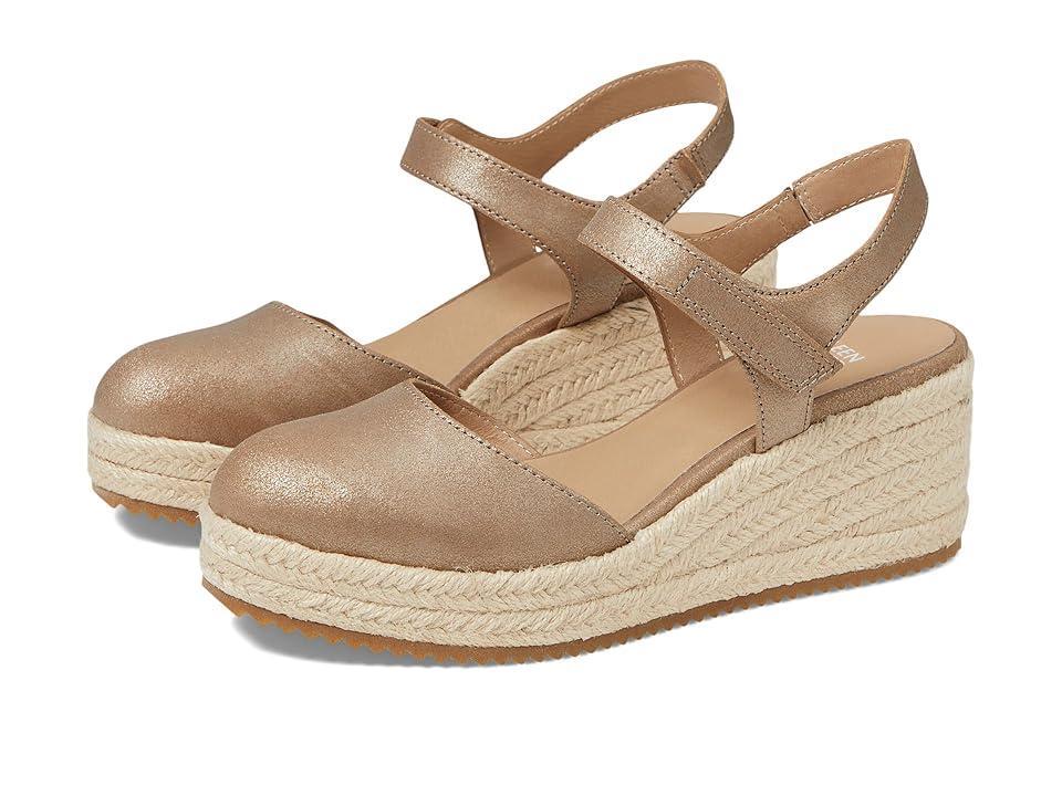 Nessa Metallic Ankle-Grip Wedge Espadrilles Product Image