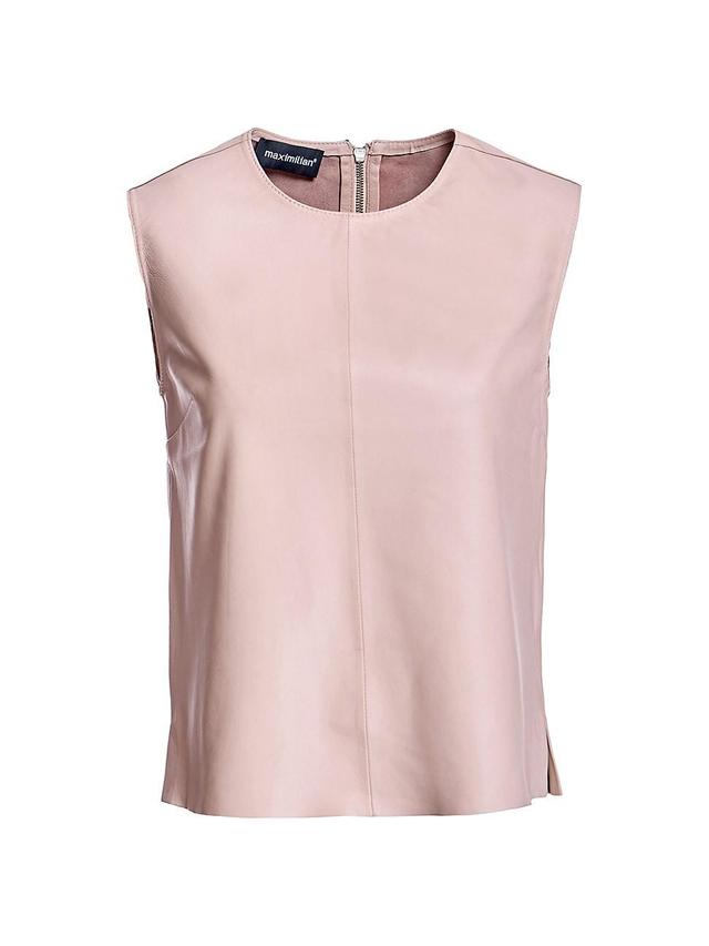 Womens Leather Pullover Shirt Product Image