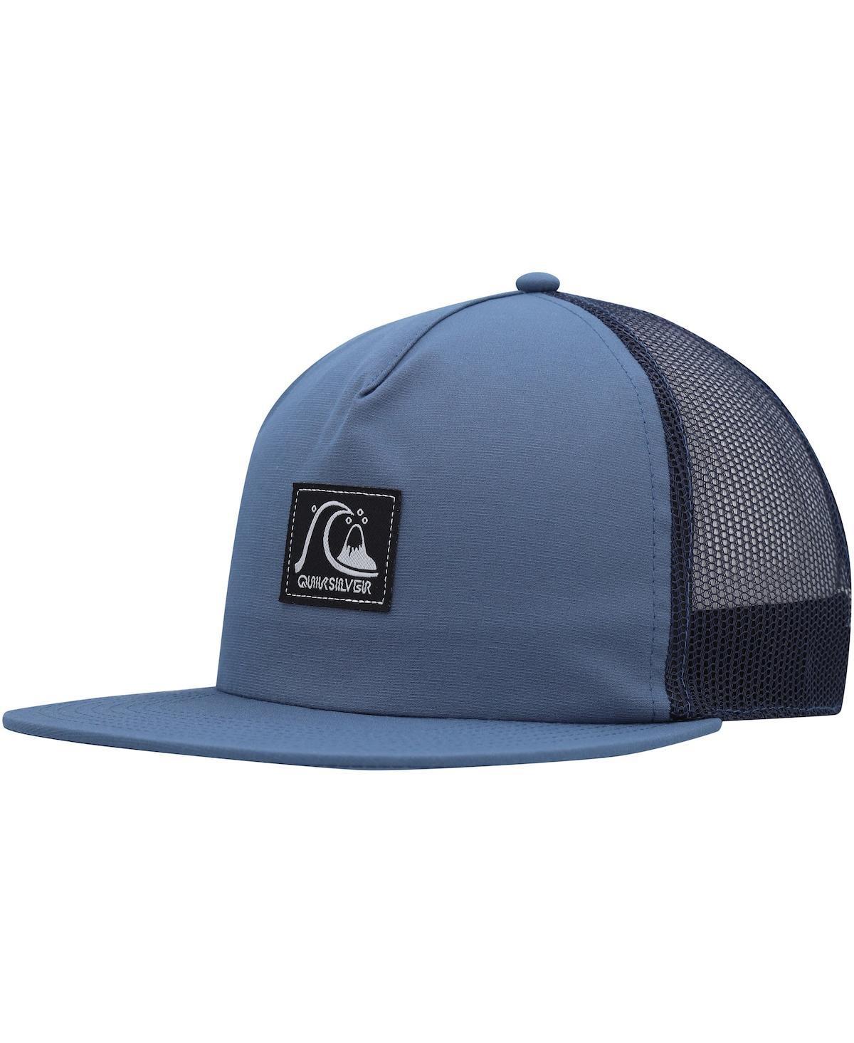 Quiksilver Mens Blue Checked Out Snapback Hat Product Image