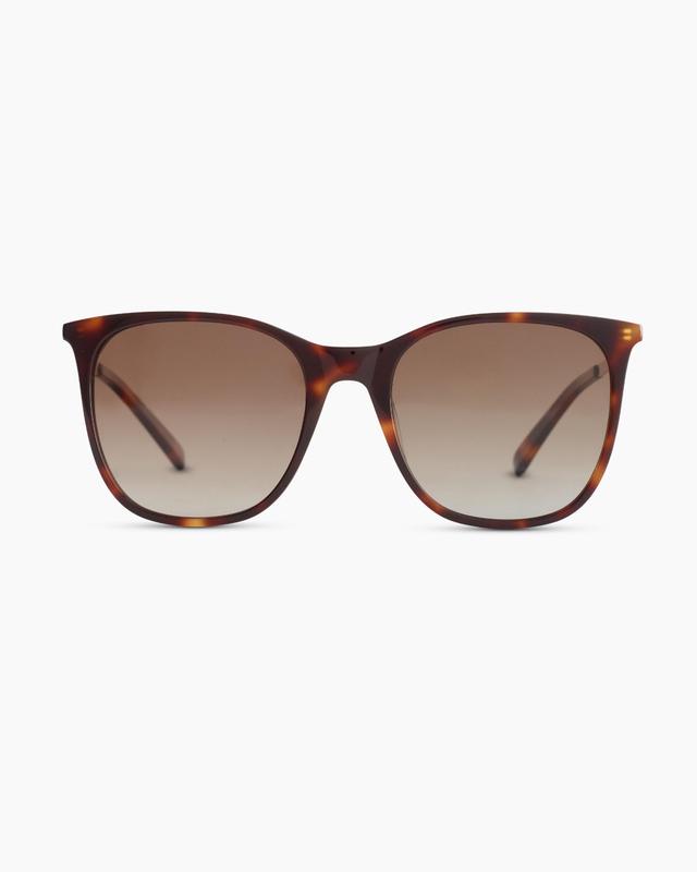 Womens Poppy Polarized Acetate Sunglasses in Tortoise with Brown Gradient lens, Cellulose Acetate by Quince Product Image