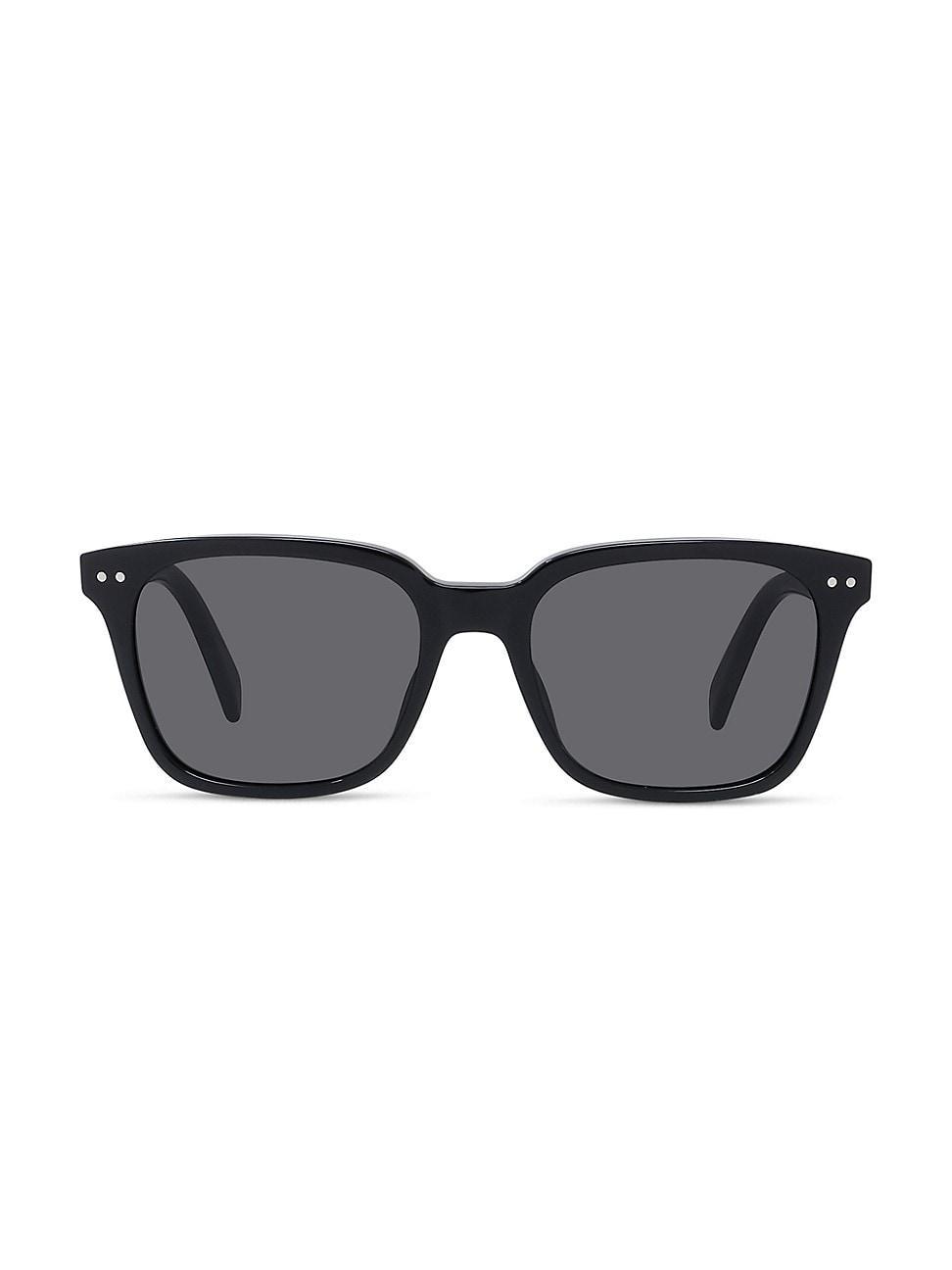 Mens 53MM Smoke Square Sunglasses Product Image