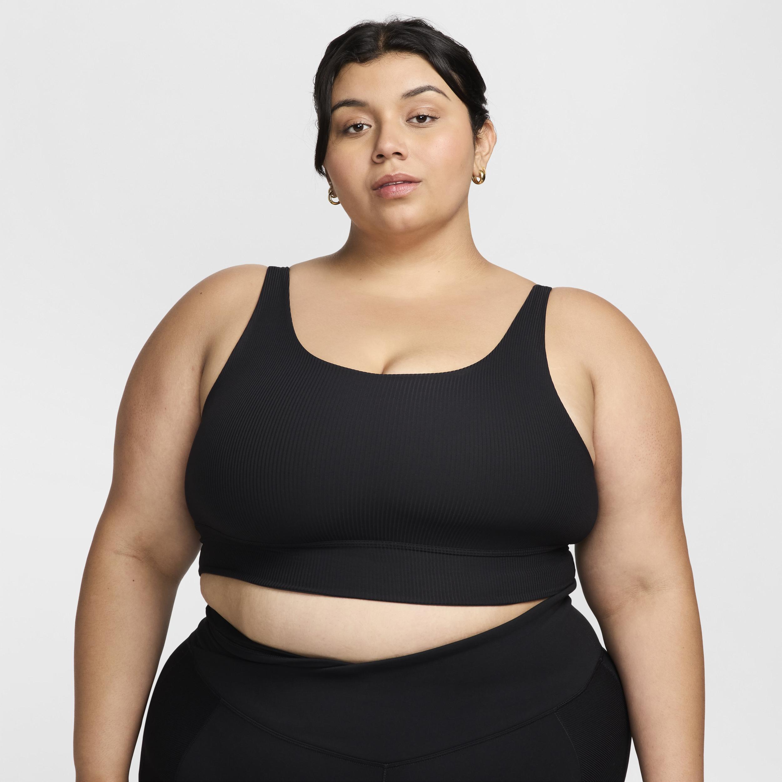 Nike Women's Zenvy Rib Light-Support Non-Padded Longline Sports Bra (Plus Size) Product Image