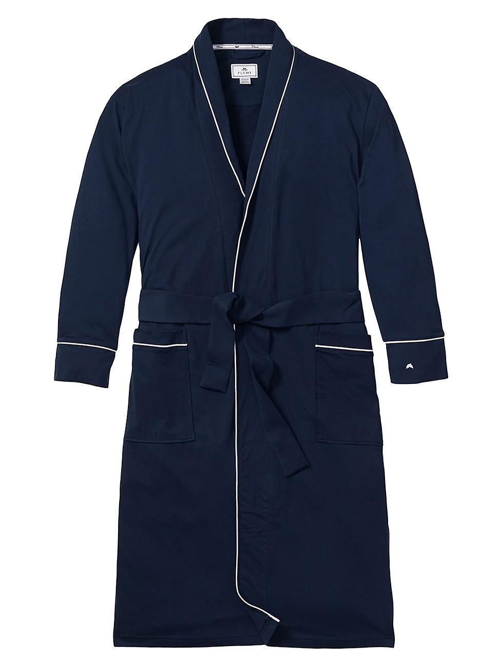 Petite Plume Mens Luxe Pima Cotton Robe Product Image