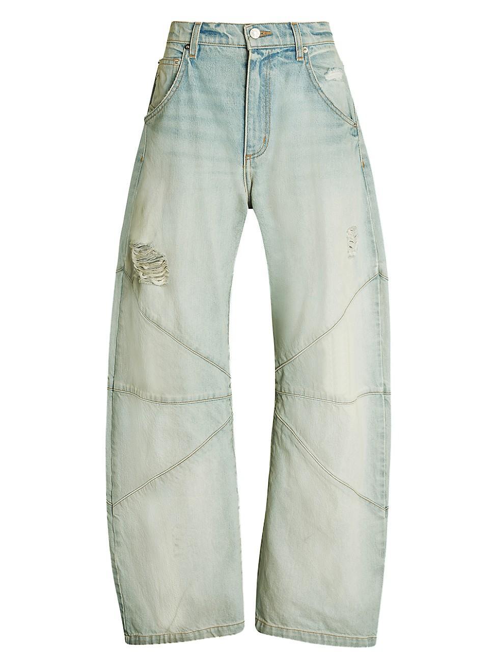 Womens Frederic Wide-Leg Barrel Jeans Product Image