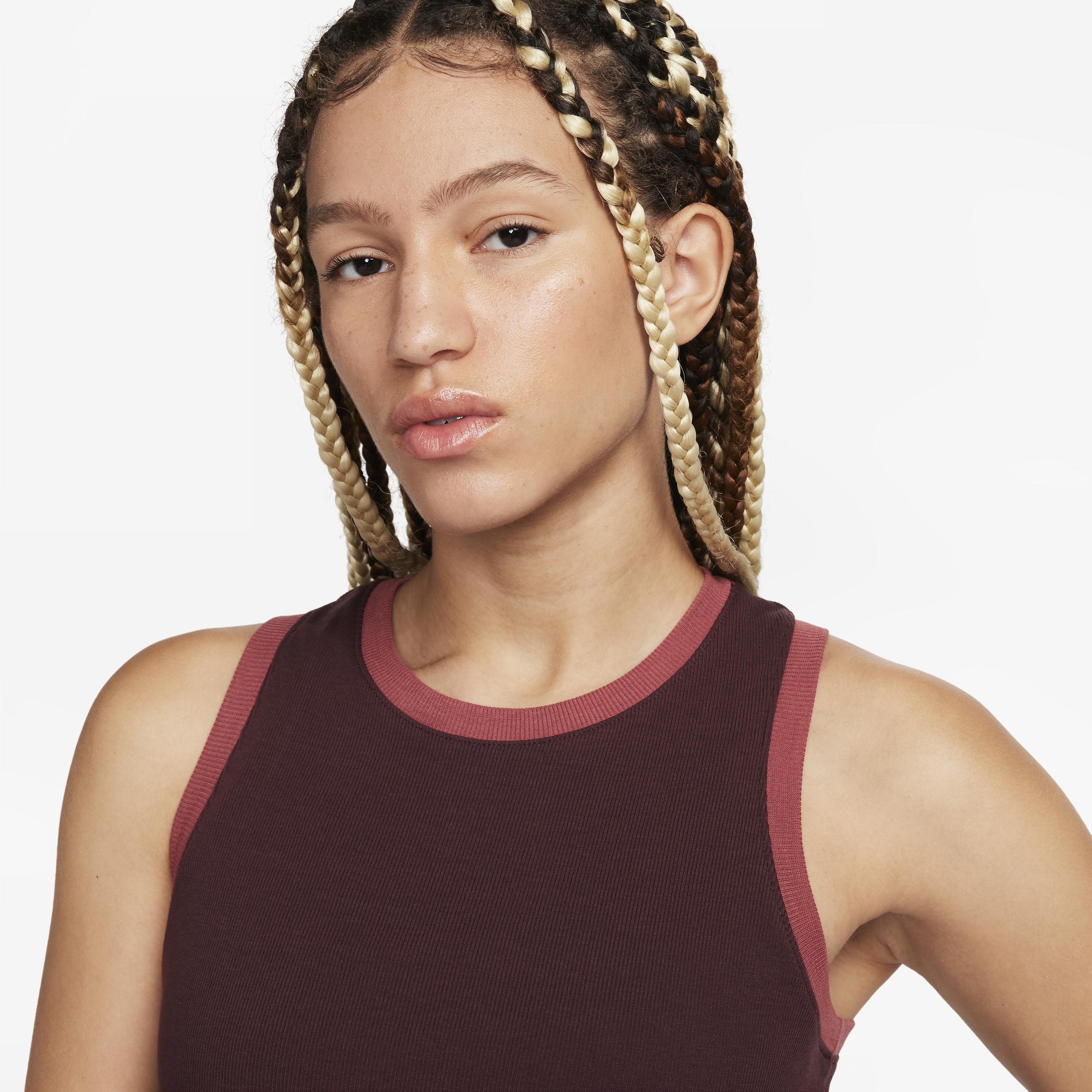 Womens Nike Sportswear Essentials SE Ribbed Cropped Tank Top Product Image